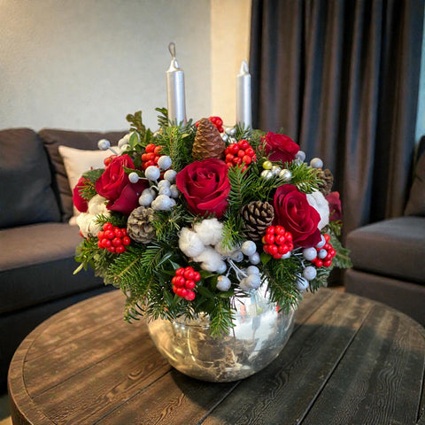 Winter Candle Sphere – Gümüş Kürede Yeni Yıl Işıltısı