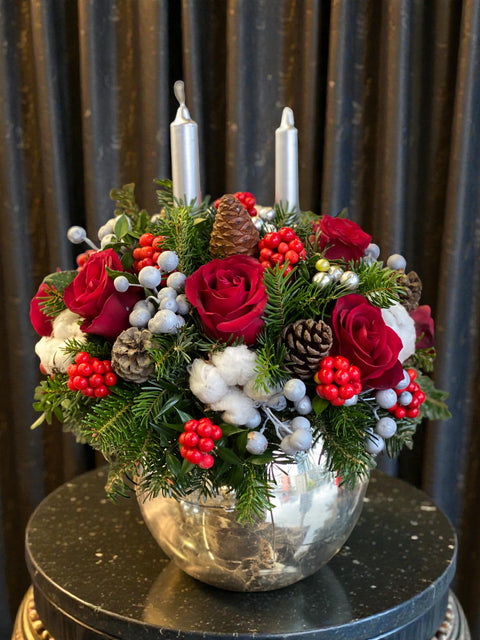 Winter Candle Sphere – Gümüş Kürede Yeni Yıl Işıltısı