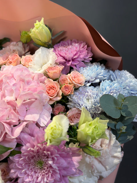 Blush Harmony | Pastel Tonlarda Lüks Çiçek Buketi