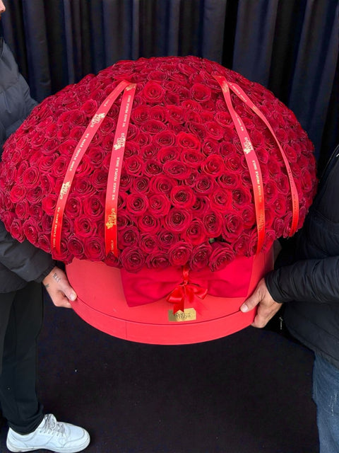 501 Adet Kırmızı Gül – Dev Kutu Özel Tasarım