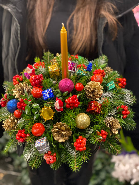 Holiday Glow Centerpiece – Yeni Yıl Işığının Kalbi