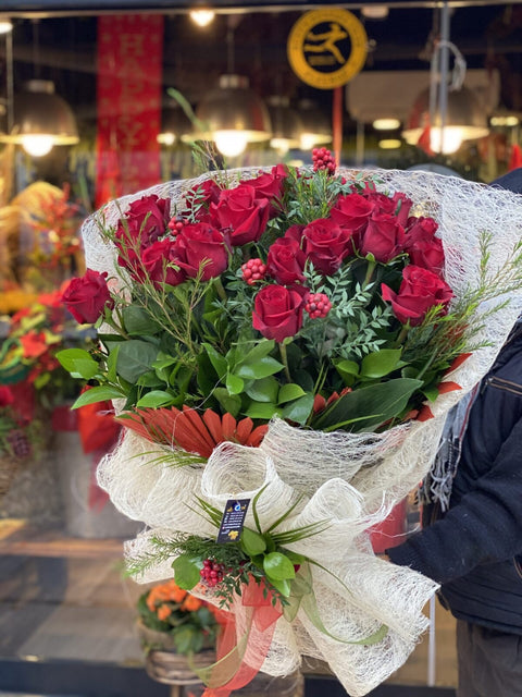 Kırmızı Gül Kokina Buketi