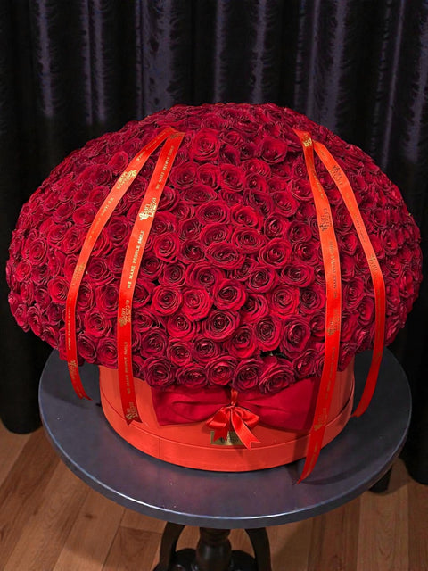 501 Adet Kırmızı Gül – Dev Kutu Özel Tasarım