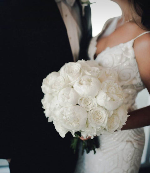 White Bride Bridal Bouquet