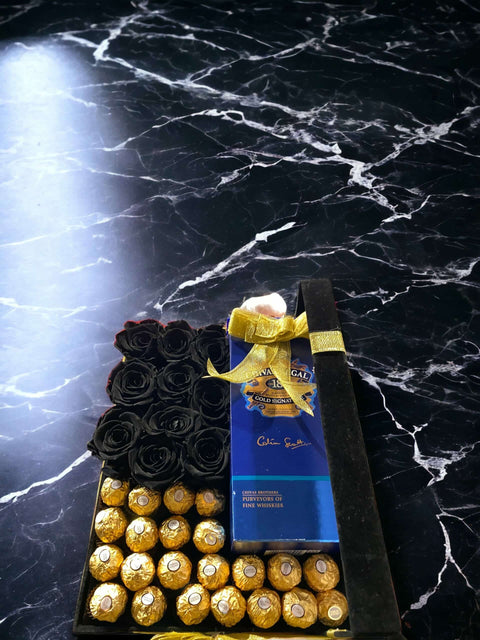 The Meeting of Elegance and Flavor: Black Shocked Rose and Rocher Ferrero Chocolate